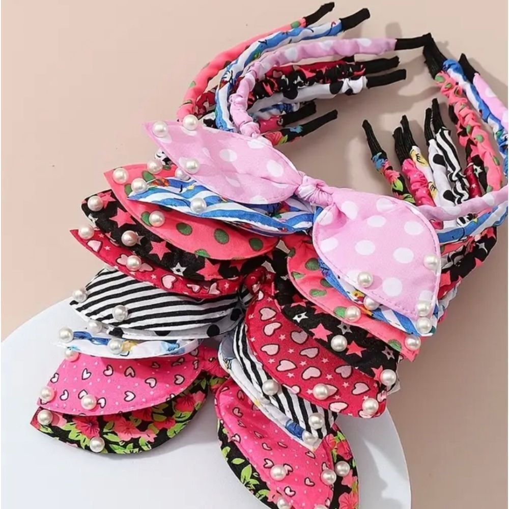 10 Class Rabbit Ears Headbands - Picture 3 of 6